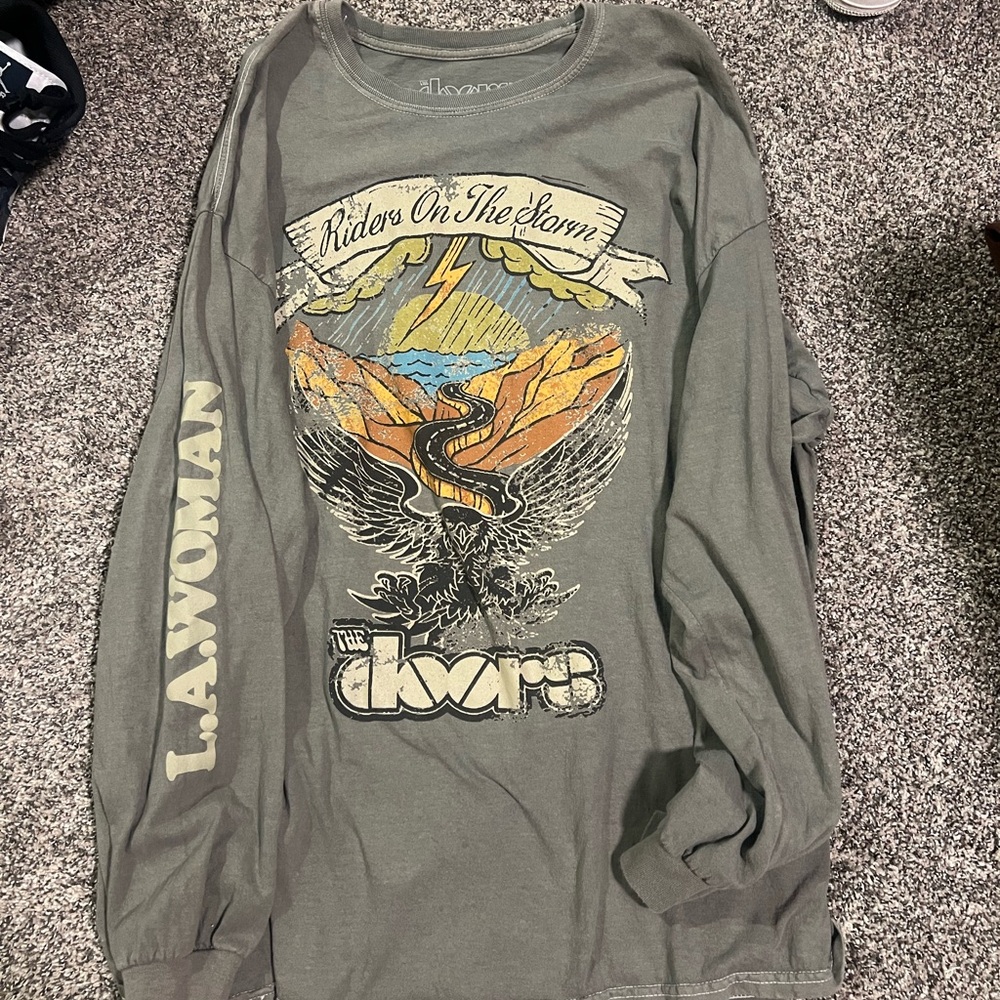 Urban Outfitters The Doors Long Sleeve Tshirt Dress
